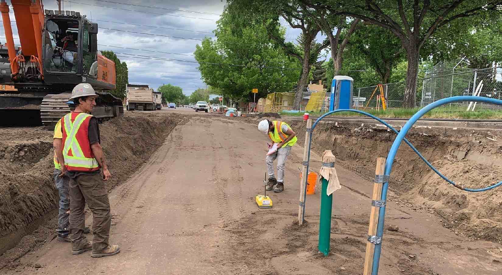 Quality Control for 4 Ave NE – Water & Sewer Main Replacement